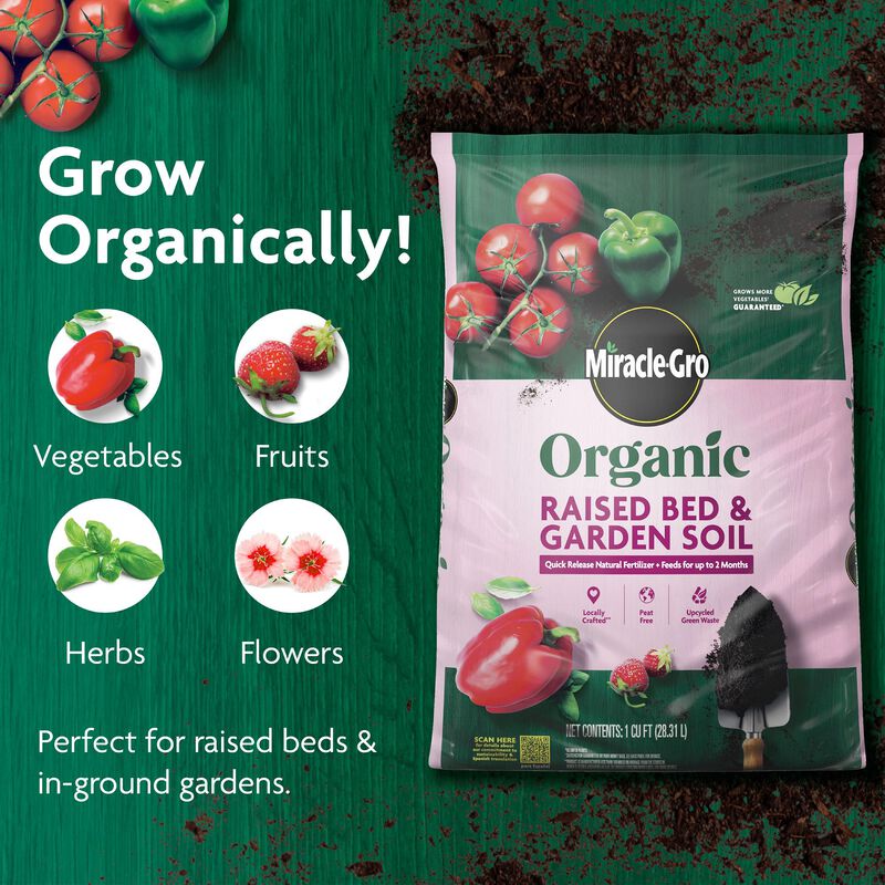 Miracle-Gro Organic™ Raised Bed & Garden Soil image number null